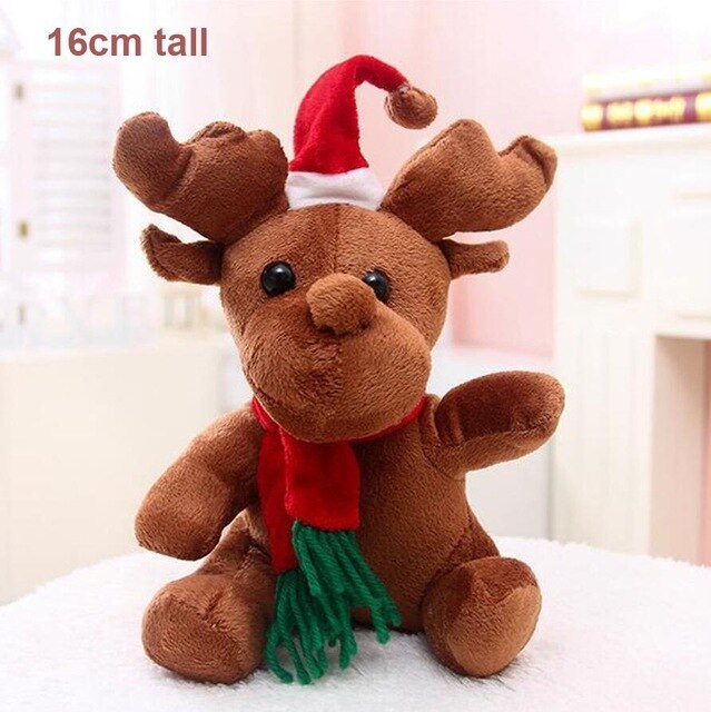 Reindeer bear christmas present